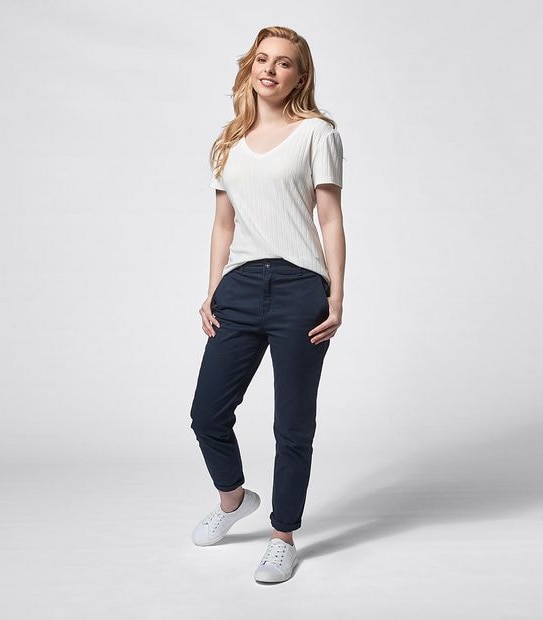 Dannii Minogue Petites Chino Pants - Navy Blue
