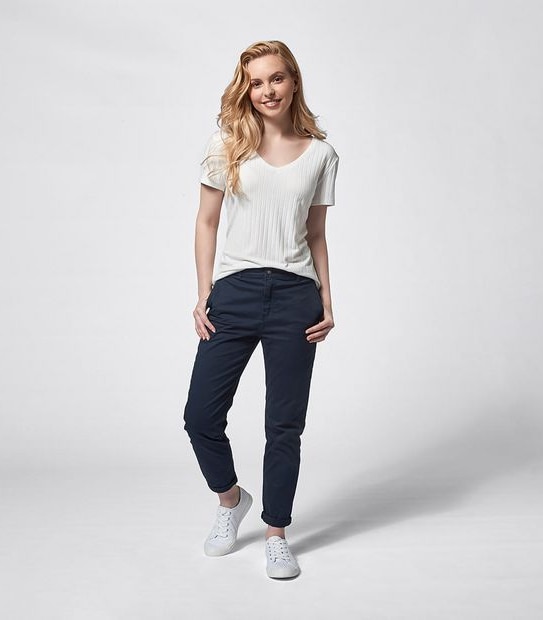 Dannii Minogue Petites Chino Pants - Navy Blue