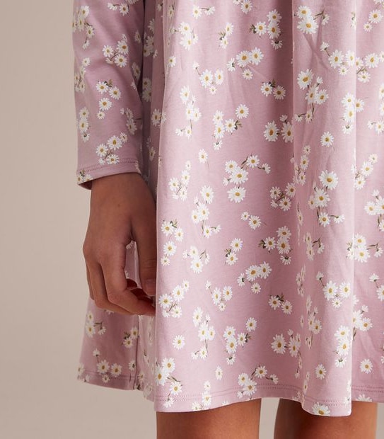 Long Sleeve Print Dress