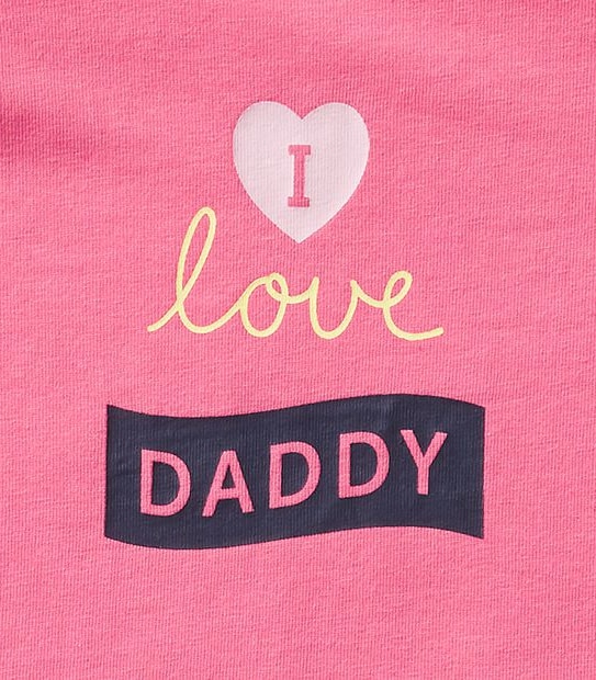 Baby Short Sleeve I Love Daddy T-Shirt