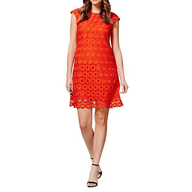 Lace Shift Dress Orange Target Australia