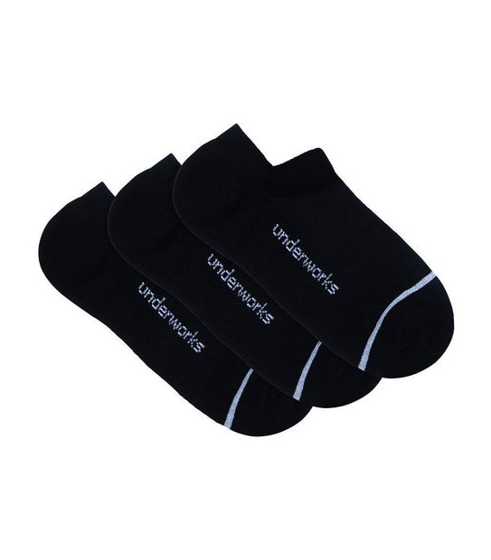 Underworks 3 pack No Show Sport Tech Socks