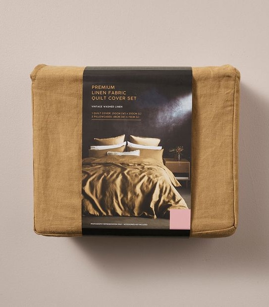 Lilah Linen Quilt Cover Set
