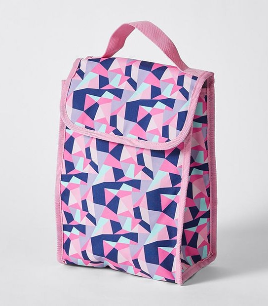 Kids Geometric Print Backpack - Pink