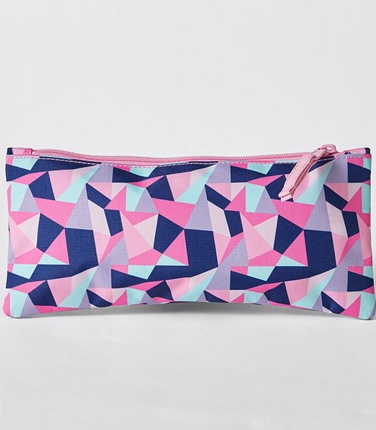 Kids Geometric Print Backpack - Pink