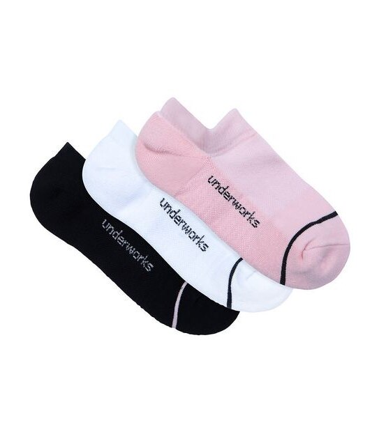 Underworks 3 pack No Show Sport Tech Socks