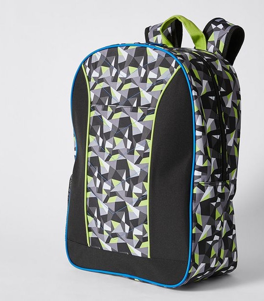 Kids Geometric Print Backpack - Multi