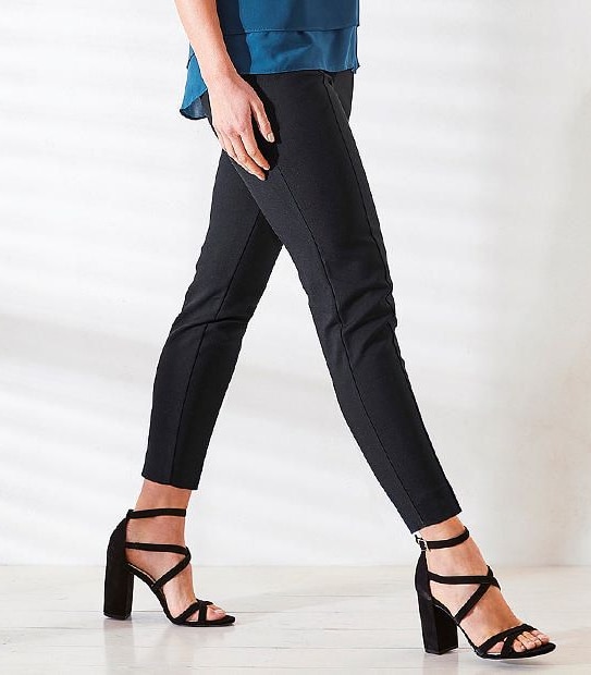 Ankle Grazer Zip Detail Pants