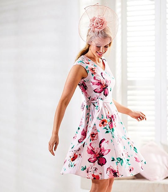 Fit & Flare Print Dress