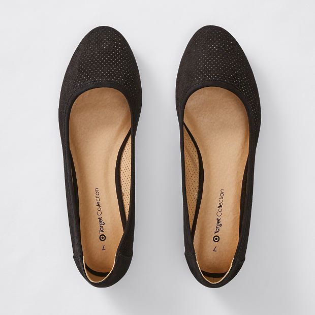 perforated ballet flats