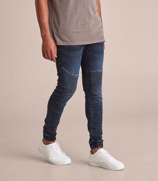 Commons Biker Denim Jogger Pants