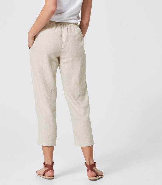 European Linen Jogger Pants - Natural