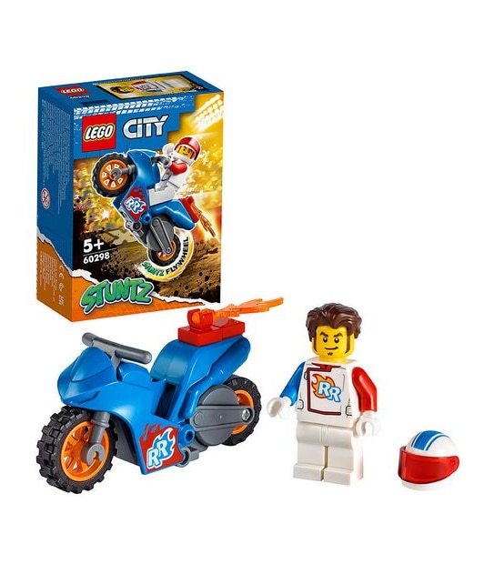 LEGO&reg; City Stunt Rocket Stunt Bike 60298