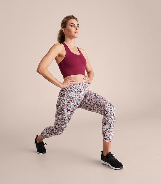 Active 7/8 Length Fashion Print Tights