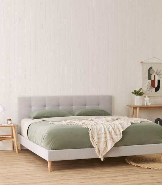 Sienna King Bed - Grey
