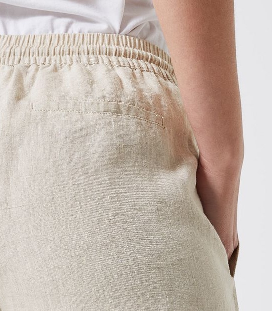European Linen Jogger Pants - Natural