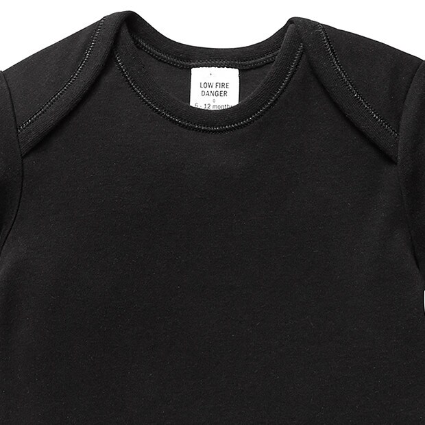 Short Sleeve Bodysuit Black Target Australia