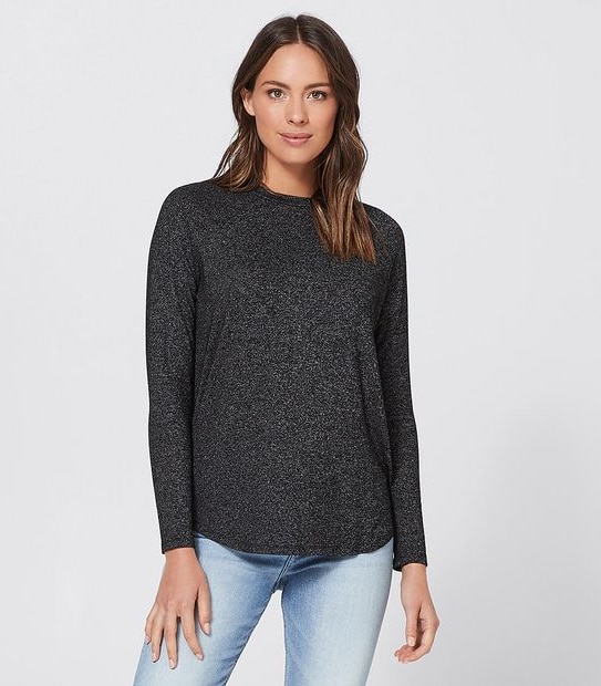 Raglan Jumper - Charcoal Marle