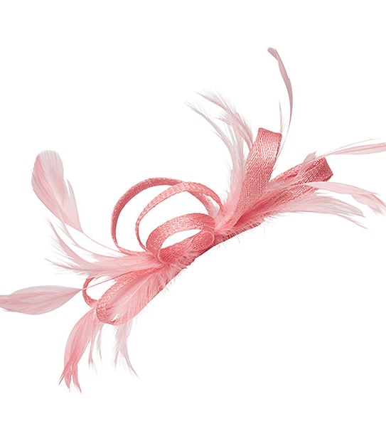 Synamay Clip Fascinator - Coral