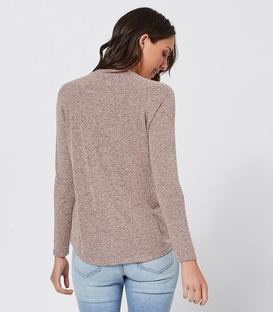 Raglan Jumper - Rose Pink Marle