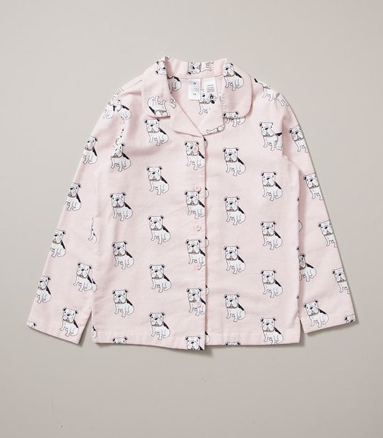Kids Organic Cotton Bulldog Pyjama Set