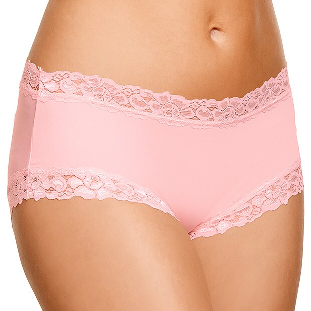 Microfibre Boyleg Briefs - Coral Blush