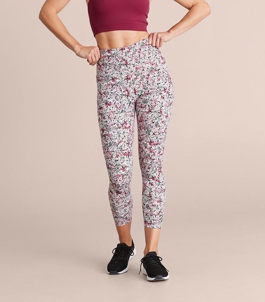 Active 7/8 Length Fashion Print Tights