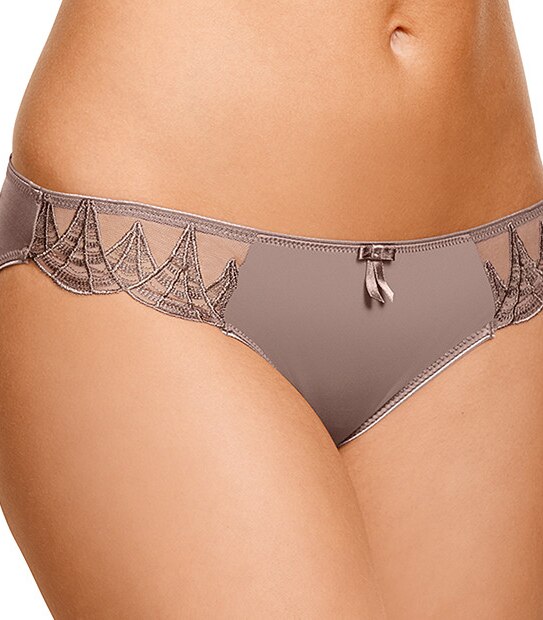 Deco Bikini Briefs - Cocoa