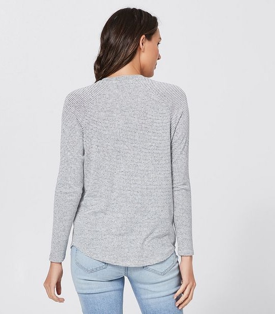 Raglan Jumper - Light Grey Marle