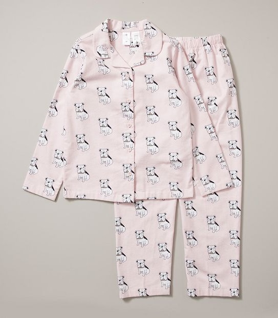 Kids Organic Cotton Bulldog Pyjama Set