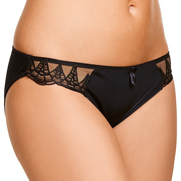 Deco Bikini Briefs - Black Deco Bikini Briefs - Black