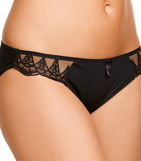 Deco Bikini Briefs - Black
