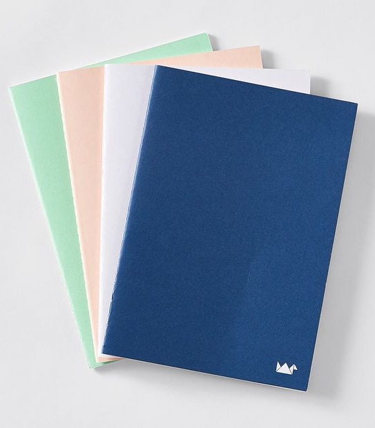 Paper Crane 4 Pack Notebooks Gift Set
