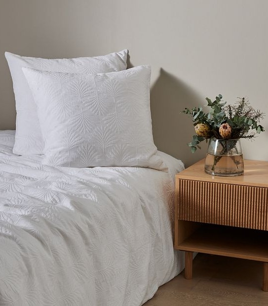 Brighton Palm Matelasse European Pillowcase