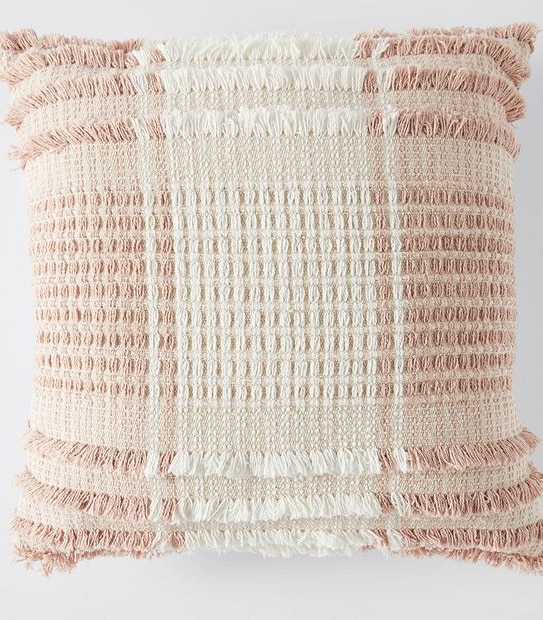 Primrose Textured Grid Cushion
