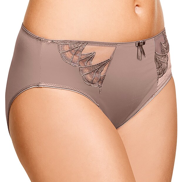 Deco High Cut Briefs - Cocoa Deco High Cut Briefs - Cocoa