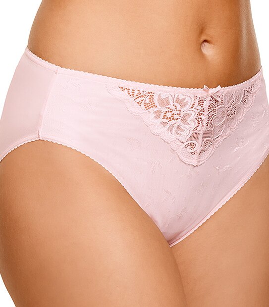Jacquard High Cut Briefs - Barely Pink