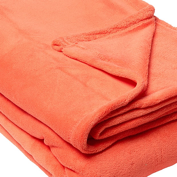 SB Coral Fleece Blanket Mint Coral Target Australia