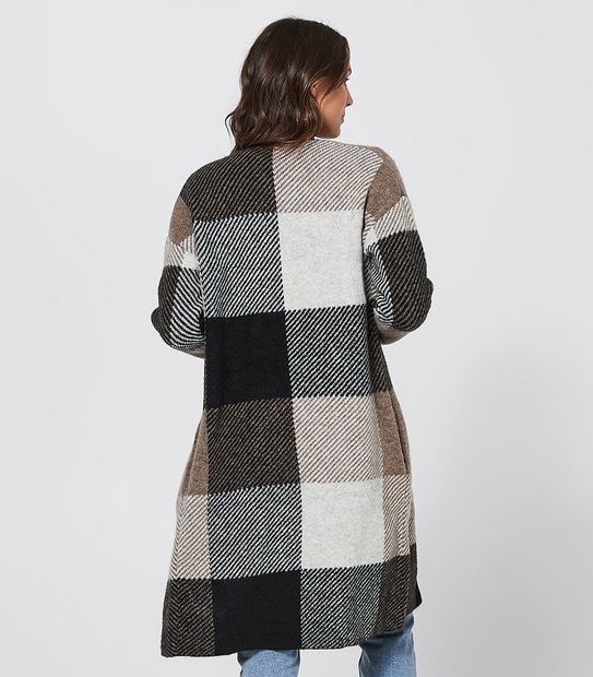 Maxi Edge-To-Edge Cardigan - Camel Check