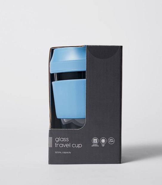 320ml Glass Travel Cup