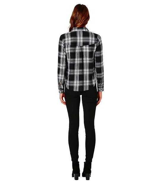 Lily Loves Check Shirt - Black/ White