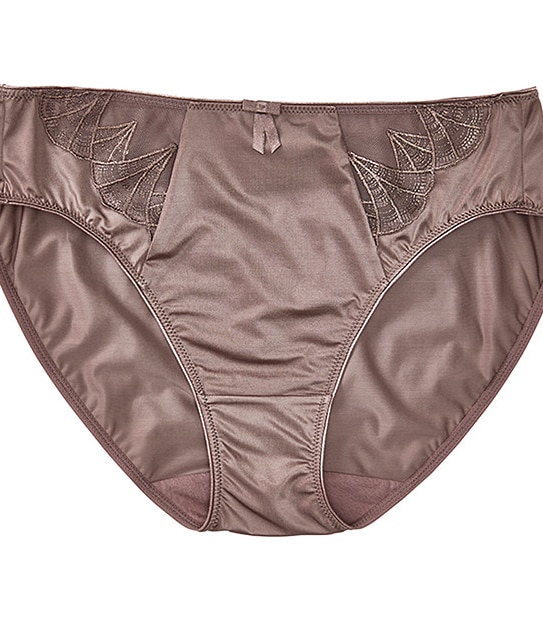 Deco High Cut Briefs - Cocoa