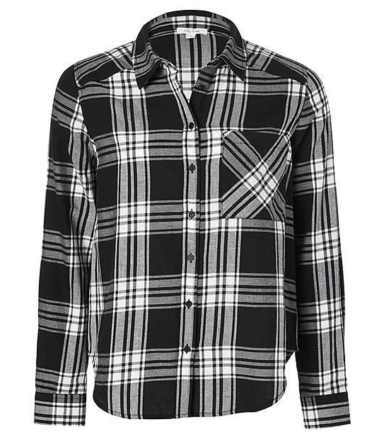 Lily Loves Check Shirt - Black/ White