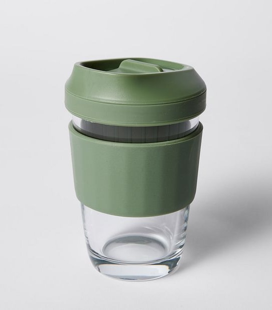 320ml Glass Travel Cup