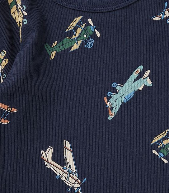 Organic Cotton Ribbed Pyjama Set 3 of 5