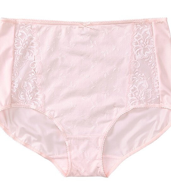 Jacquard Lace Full Briefs - Barely Pink