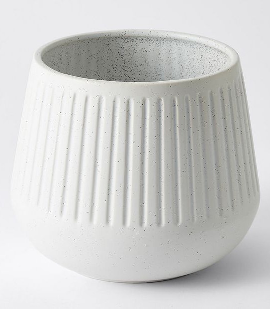 Ribbed Ceramic Medium Pot