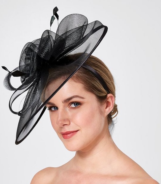 Crinoline Place Fascinator - Black