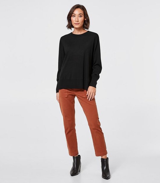 Merino Wool Crew Neck Jumper - Black | Target Australia