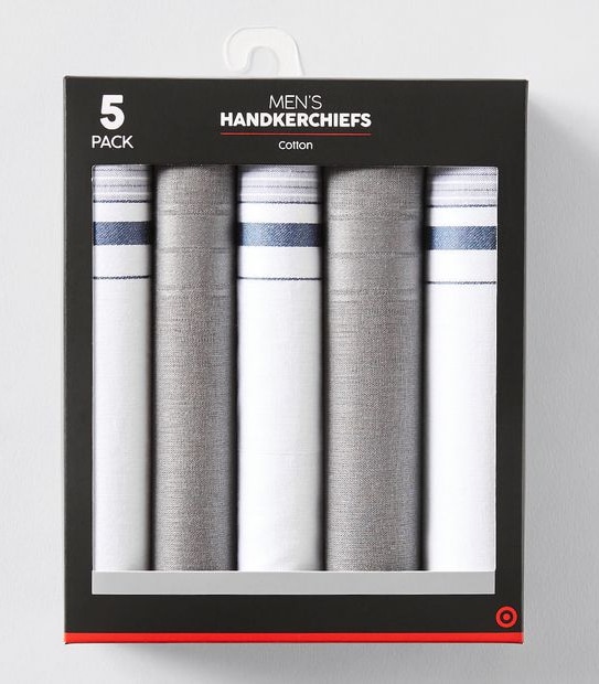 5 Pack Handkerchiefs - Assorted